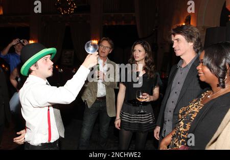 (L to R Bruce Greenwood, Andrea Savage, Jay Roach) Director Jay Roach ...