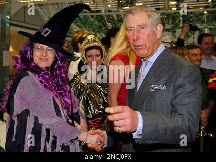 Britain's Prince Charles meets ICAP employees as he attends the annual ICAP Charity Day in London, Wednesday, Dec. 8, 2010. All global revenues from trading on ICAP's Charity Day will go to a number of charities around the world, including two of The Prince of Wales's charities, Youth Business International and The Prince's Teaching Institute and Skill Force, of which Prince William is the patron. (AP Photo/Kirsty Wigglesworth, pool)