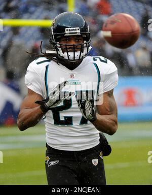 28 November 2010: Jacksonville Jaguars cornerback Rashean Mathis (27)  during the game where the New York Giants hosted the Jacksonville Jaguars  at the New Meadowlands Stadium in East Rutherford, NJ. The Giants