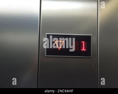 Elevator keypad Stock Photo