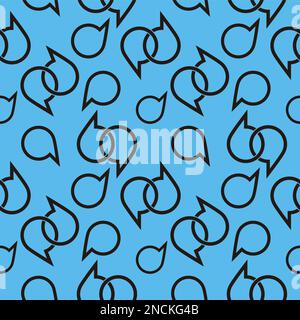 communication bubble talk seamless background vector Stock Vector