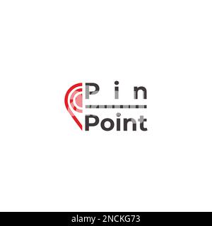 pin point location symbol logo vector Stock Vector