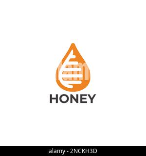 shine honey liquid symbol logo vector Stock Vector