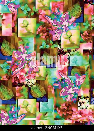 Background pattern texture wallpaper seamless textile abstract vector design illustration Fabric print Stock Vector