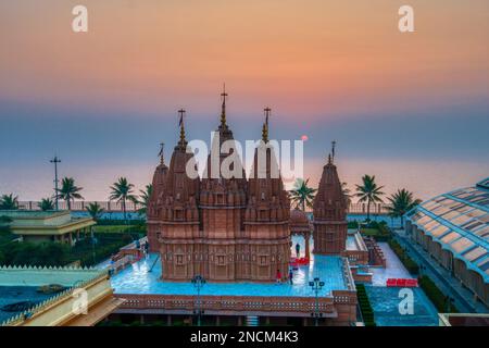 Shree Shirdi Saibaba Temple, Tithal Beach, Valsad, Gujarat, India Stock Photo