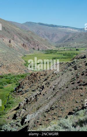 Tributary stream to the East Fork of the Salmon River in central Idaho Stock Photo