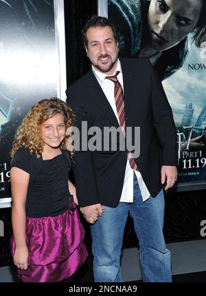 Joey Fatone and daughter Briahna Fatone attend a Justin Timberlake concert  at the Hammerstein Ballroom on Thursday, July 10, 2014 in New York. (Photo  by Evan Agostini/Invision/AP Stock Photo - Alamy