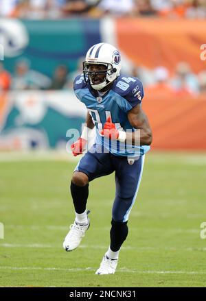 Dec. 5, 2010 - Nashville, Tennessee, United States of America - Tennessee  Titans wide receiver Randy Moss (84) prepares for the play during game  action between the Tennessee Titans and Jacksonville Jaguars