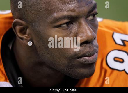 Cincinnati Bengals - Cincinnati Bengals wide receiver Terrell Owens (81)  runs after catching a pass from quarterback Carson Palmer against the  Cleveland Browns in their NFL football game on Sunday, Oct. 3