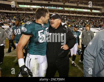 Philadelphia Eagles linebacker Stuart Bradley #55 during a scrimmage, in a  practice being held at Lehigh College in Bethlehem, Pennsylvania. (Credit  Image: © Mike McAtee/Southcreek Global/ZUMApress.com Stock Photo - Alamy