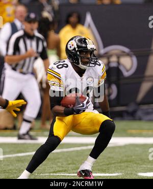 Pittsburgh Steelers' Emmanuel Sanders (88) returns a second quarter kickoff  against the Jacksonville Jaguars during an NFL football game Sunday, Oct. 16,  2011 at Heinz Field in Pittsburgh. The Steelers won 17-13. (