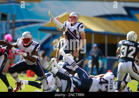 Tampa, Fla, USA. 18th Aug, 2011. New England Patriots punter Zoltan Mesko  (14) during the Pats game against the Tampa Bay Buccaneers at Raymond James  Stadium on Aug. 18, 2011 in Tampa