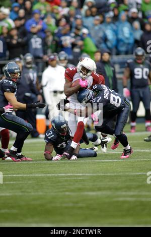 Seattle Seahawks' Ben Obomanu returns a kick against the Arizona Cardinals  during an NFL football game, Sunday, Oct. 18, 2009, in Seattle. (AP  Photo/Ted S. Warren Stock Photo - Alamy