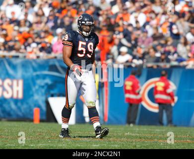 Chicago Bears linebacker Pisa Tinoisamoa (59) heads to the field for the  training camp practice at Olivet Nazarene University in Bourbonnais, IL.  (Credit Image: © John Rowland/Southcreek Global/ZUMApress.com Stock Photo -  Alamy