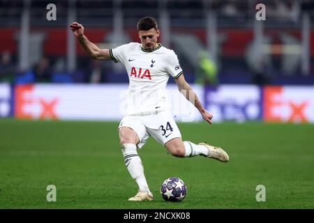 Clement Lenglet of Tottenham controls the ball during the Premier