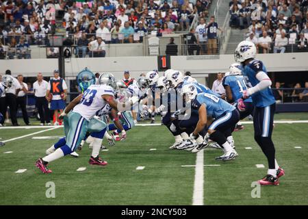 Tennessee Titans' Dion Lewis (left) tries to get away from LA Chargers'  Jatavis Brown during the International Series NFL match at Wembley Stadium,  London. PRESS ASSOCIATION Photo. Picture date: Sunday October 21