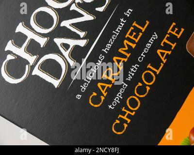 CHOCO DAN'S Chocolate candies. Stock Photo
