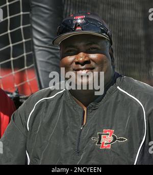 FILE: Tony Gwynn of the San Diego Padres will be entering the Baseball Hall  of Fame in Cooperstown, New York this year. (Photo by Cliff Welch/Icon  Sportswire) (Icon Sportswire via AP Images