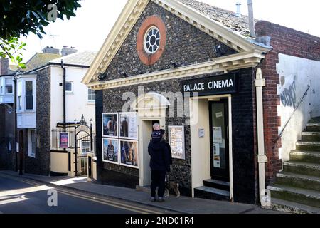 the palace cinema in broadstairs seaside town,east kent,uk february 2023 Stock Photo