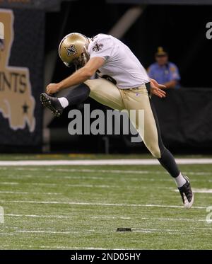 New Orleans Saints punter Thomas Morestead (6) punts the ball