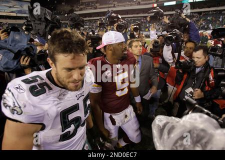 Philadelphia Eagles linebacker Stuart Bradley #55 during a scrimmage, in a  practice being held at Lehigh College in Bethlehem, Pennsylvania. (Credit  Image: © Mike McAtee/Southcreek Global/ZUMApress.com Stock Photo - Alamy