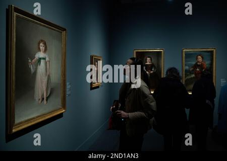 Several works during the presentation of the exhibition 'Goya. Caprichos',  at the Museo de Bellas Artes, on March 9, 2023, in Valencia, Valencian  Community (Spain). The Museo de Bellas Artes de València