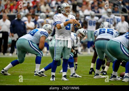 Dallas Cowboys Tony Romo calls a play in the huddle as his team plays the  Detroit Lions in a NFL Wild Card Game at AT&T Stadium in Arlington, Texas  on January 4, 2015. The Cowboys won 24-20 and advance to face the Green Bay  Packers next