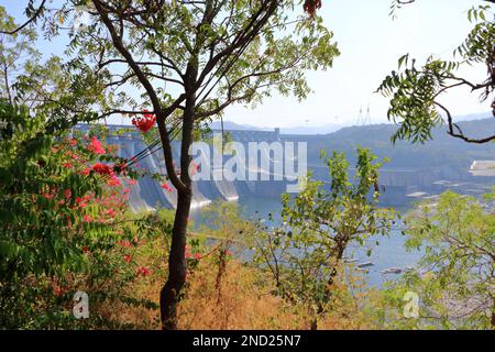 Sardar Sarovar Dam - Gujarat (Kevadia Gaam), India Stock Photo