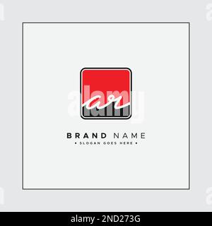 AR Handwritten Signature logo - Vector Logo Template for Beauty, Fashion and Photography Business Stock Vector
