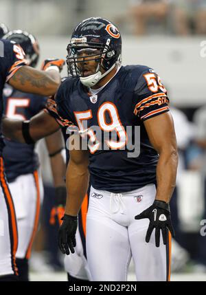 Chicago Bears linebacker Pisa Tinoisamoa (59) heads to the field for the  training camp practice at Olivet Nazarene University in Bourbonnais, IL.  (Credit Image: © John Rowland/Southcreek Global/ZUMApress.com Stock Photo -  Alamy