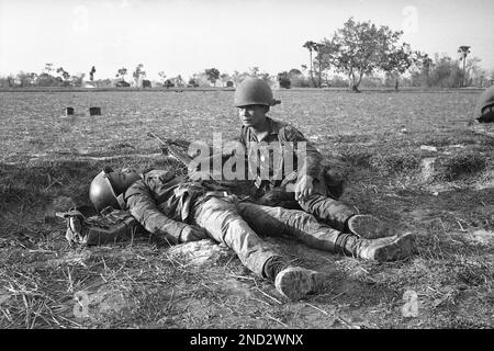 A young soldier of the North Vietnamese Army. Picture taken in spring ...