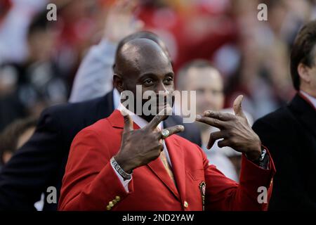 NFL FILE: Jerry Rice of the San Francisco 49ers. (Sportswire via AP Images  Stock Photo - Alamy