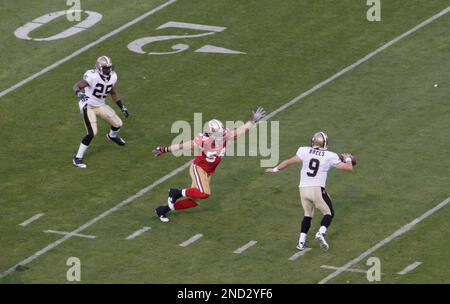 Dec. 12, 2010 - San Francisco, CA, USA - San Francisco 49ers vs Seattle  Seahawks at Candlestick Park Sunday, December 12, 2010. San Francisco 49ers  linebacker Travis LaBoy (54) strips ball from