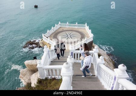 The Balcony and viewpoint on the outcrop where Benidorm Castle once stood Stock Photo