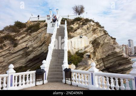 The Balcony and viewpoint on the outcrop where Benidorm Castle once stood Stock Photo