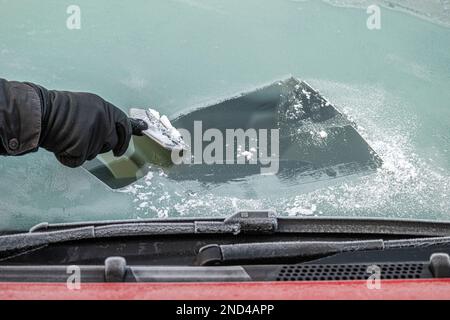 Car ice scraper Cut Out Stock Images & Pictures - Page 2 - Alamy