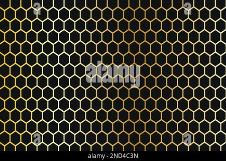 Realistic background texture and pattern of honeycomb in vector format Stock Vector