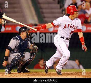 New York Yankees' Hideki Matsui watches his solo home run in the seventh  inning against the Minnesota Twins, Thursday, Sept. 30, 2004, in New York.  The Yankees defeated the Twins, 6-4, to