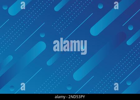 Blue color geometric background. Dynamic shapes composition. Stock Vector