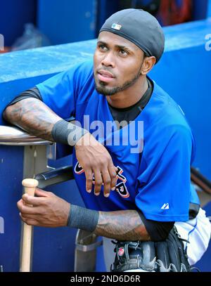 New York Mets Jose Reyes Follows Through On A Single To Drive In A Run During The Fourth Inning New York Mets Jose Reyes Follows Through On A Single To Drive In A Run During The Fourth Inning