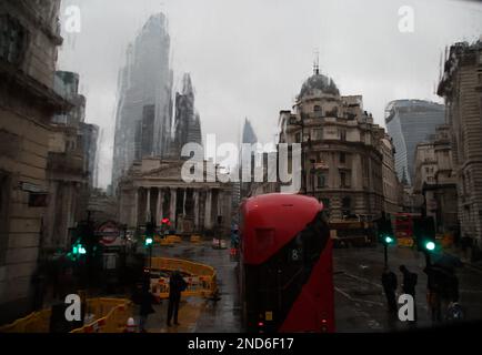 Rainy day in London Stock Photo