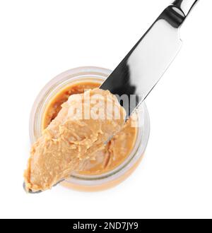 Peanut Butter Jar and Knife Stock Image - Image of small, food: 136329097