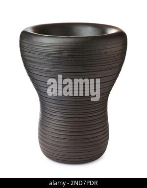 Empty hookah bowl for tobacco isolated on white Stock Photo
