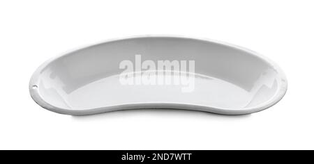 Kidney dish on white background. Surgical instrument Stock Photo