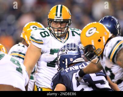 25 October 2009: Green Bay Packers Allen Barbre during the Packers game  against the Cleveland Browns in Cleveland, OH. (Icon Sportswire via AP  Images Stock Photo - Alamy