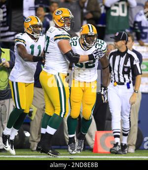 In this Sept. 2, 2010, photo, Green Bay Packers lineman Nick McDonald (67)  gets ready to block in front of quarterback Matt Flynn during a preseason  NFL football game against the Kansas