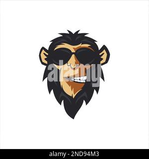 monkey icon vector animal Stock Vector