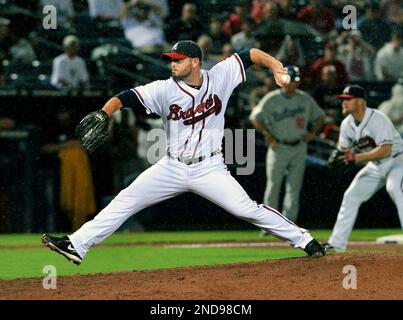 Photo: Atlanta Braves closer Billy Wagner throws a pitch at Citi