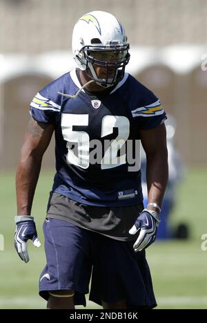 San Diego Chargers linebacker Larry English before an NFL pre