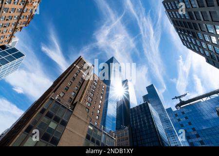 Photo inspiration: Manhattan High Rise Buildings With Spa Reference: Newly Built Hudson Yards High Rise Buildings Stand In Midtown